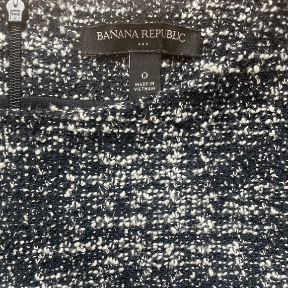 Banana Republic Black and White Tweed Dress Size 0 - Picture 2 of 5